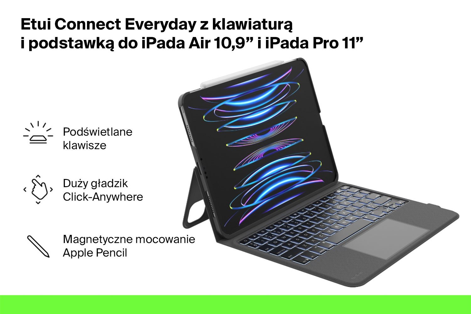 Belkin etui iPad z klawiaturą iPad Bluetooth – Air 5/4/Pro 11 gen 1/2/3/4