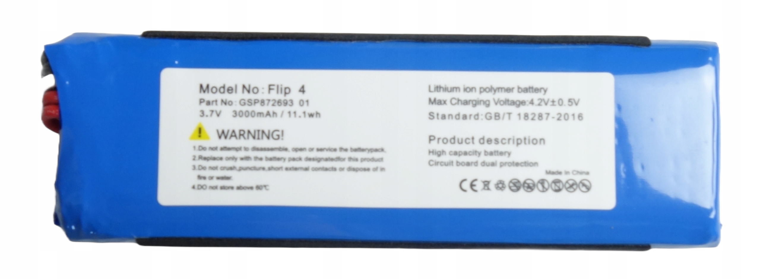 Bateria Akumulator do Głośnika JBL FLIP 4 GSP87269301 3000mAh 3,7V – Wysoka jakość i niezawodność
