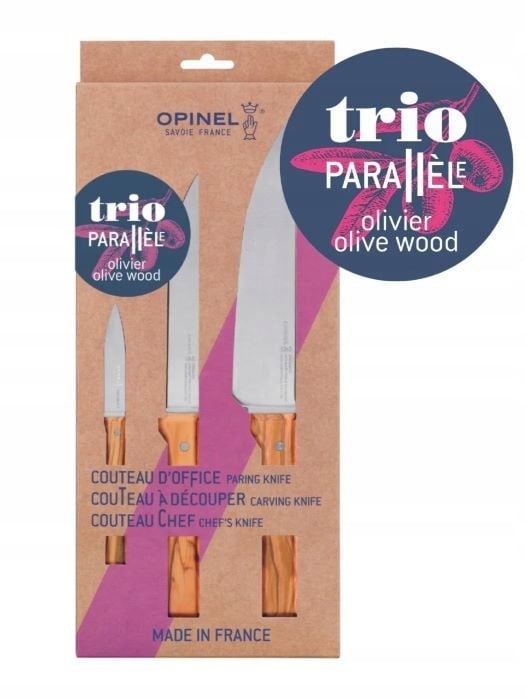 Zestaw Noży Opinel Trio Parallele Olive – Idealne narzędzie do każdej kuchni