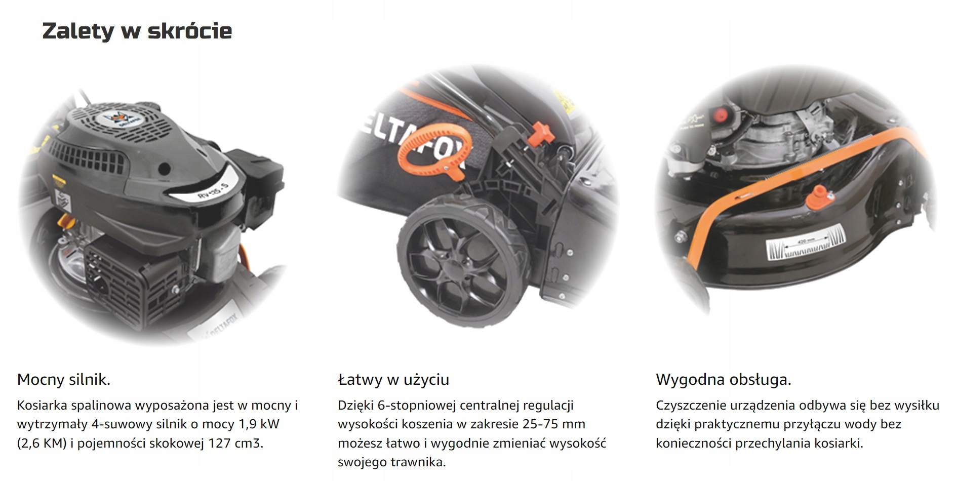 Łatwe czyszczenie dzięki przyłączu wody