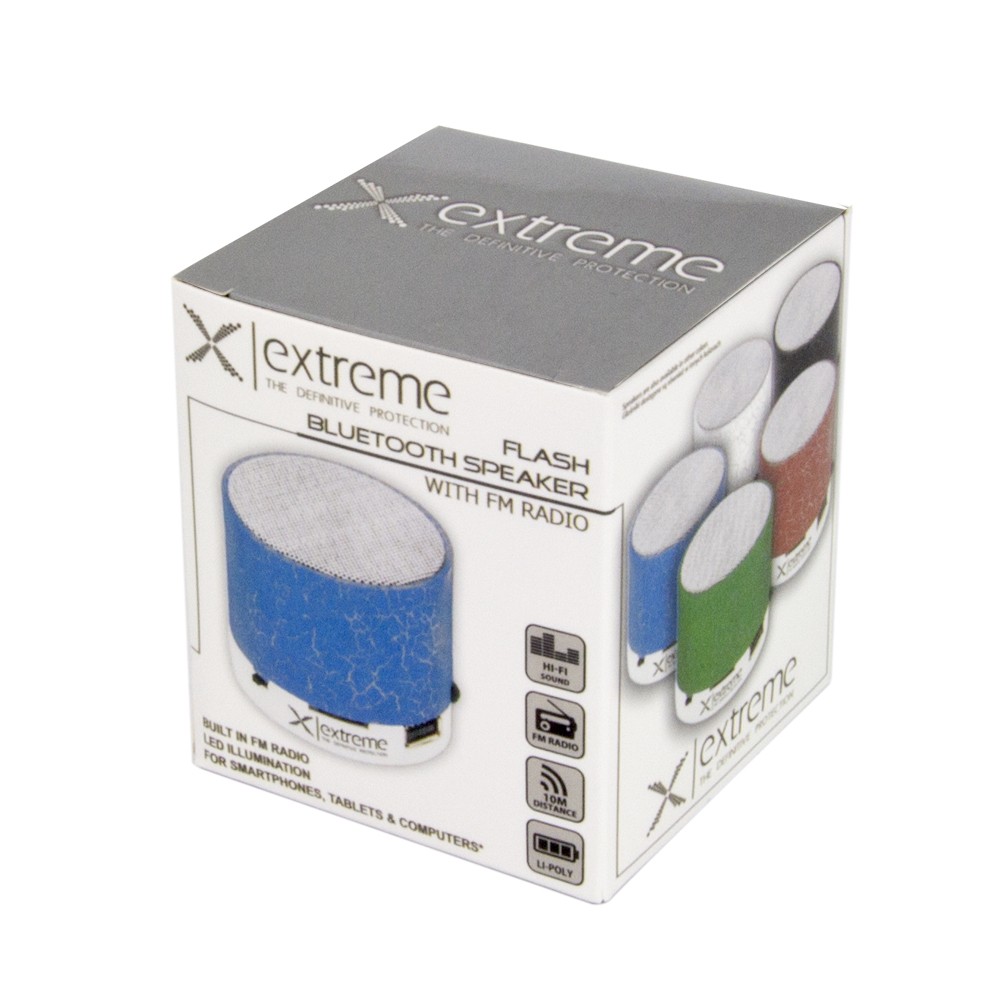 Głośnik Bluetooth Esperanza EXTREME XP101B FLASH niebieski – Muzyka wszędzie z Tobą