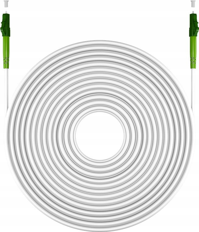 Kabel światłowodowy (FTTH), Singlemode (OS2) White, biały (Simplex), 10 m – Idealne rozwiązanie dla Twojej sieci