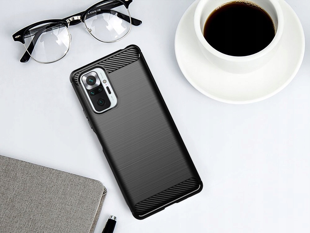 Etui Carbon Case do Xiaomi Redmi Note 10 Pro Kolor czarny