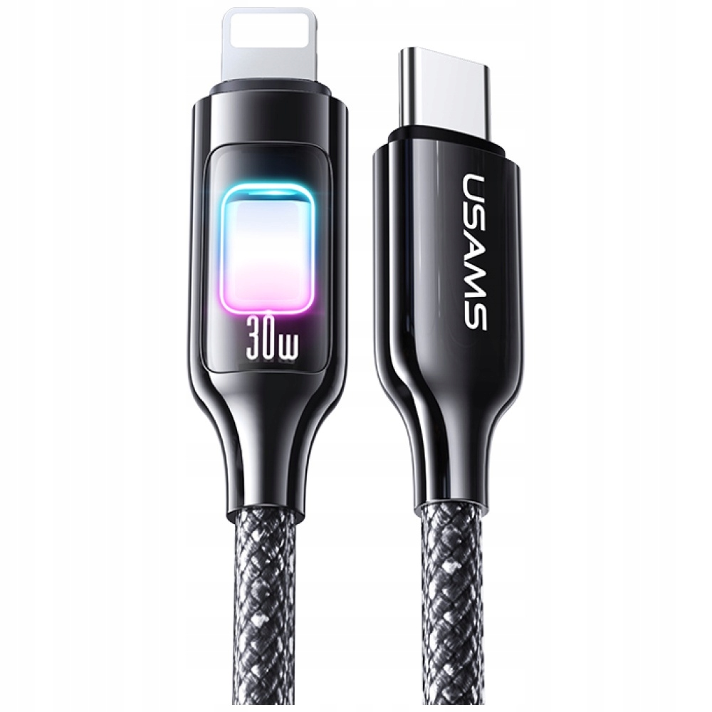 Kabel USB-C - Lightning 1.2 m Szary – Wydajność i styl w jednym