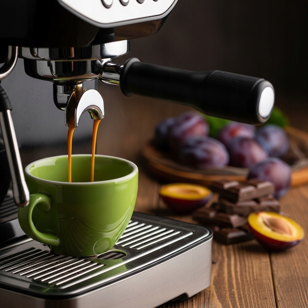 Nuty smakowe: czekolada, karmel i śliwka