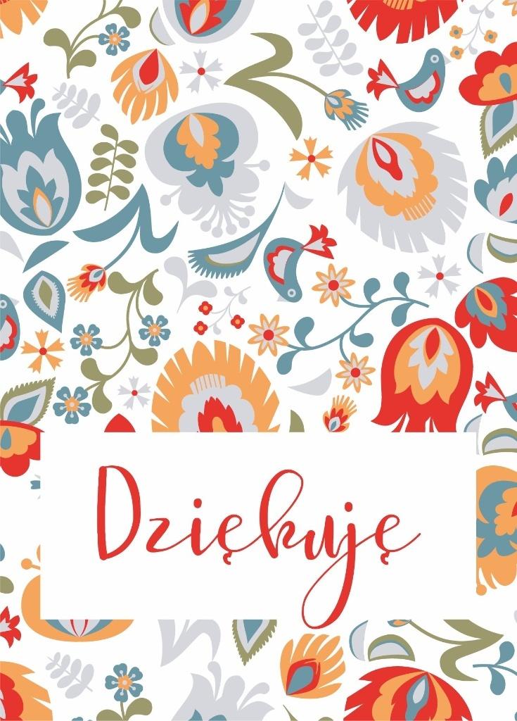 Karnet - Dziękuję - folklor – Wyjątkowy sposób na wyrażenie wdzięczności