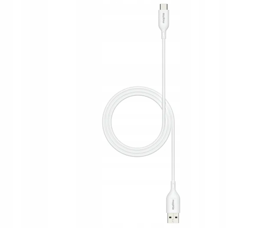 Kabel Mophie Essentials USB-A / USB-C 1m (Biały) – Niezawodne zasilanie dla Twoich urządzeń