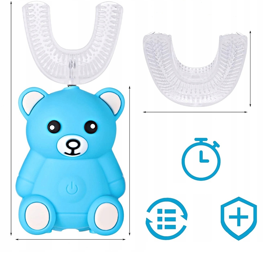 Ergonomiczna główka w kształcie litery U – Doskonałe czyszczenie zębów