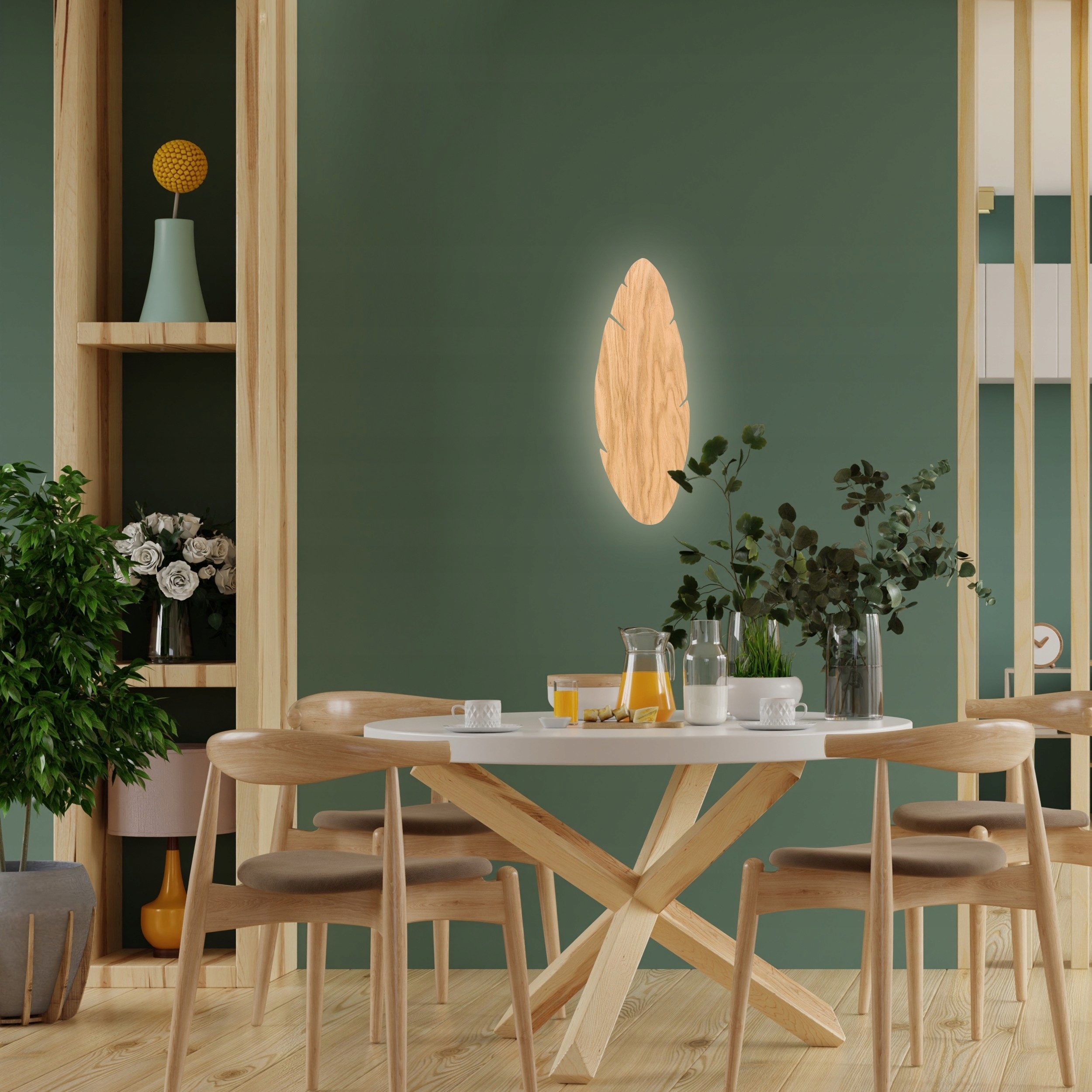 Kinkiet Hoja Wood 4678 – Elegancka lampa ścienna do każdego wnętrza