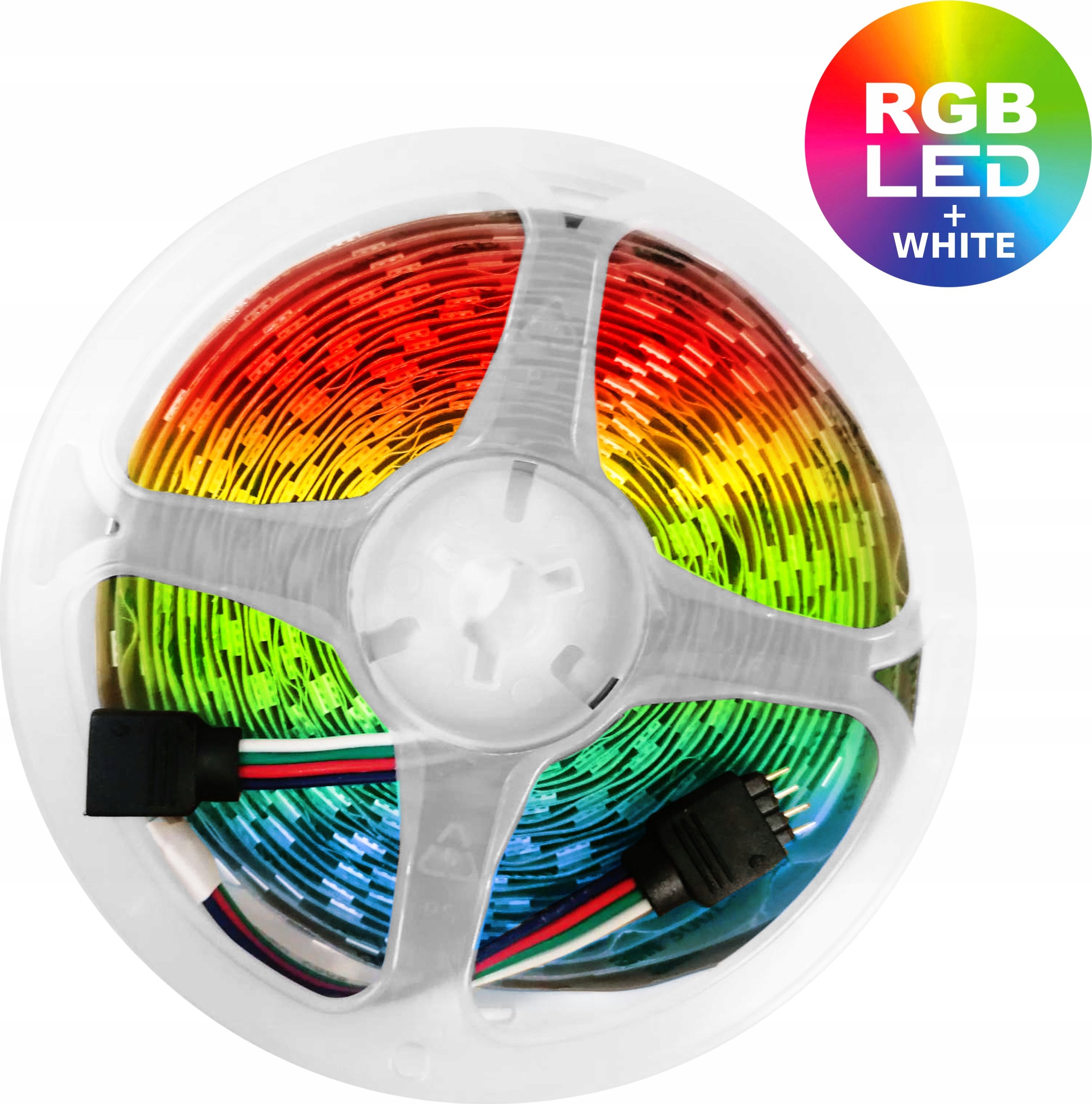 Wielokolorowe oświetlenie RGB + biały – Idealne do dekoracji