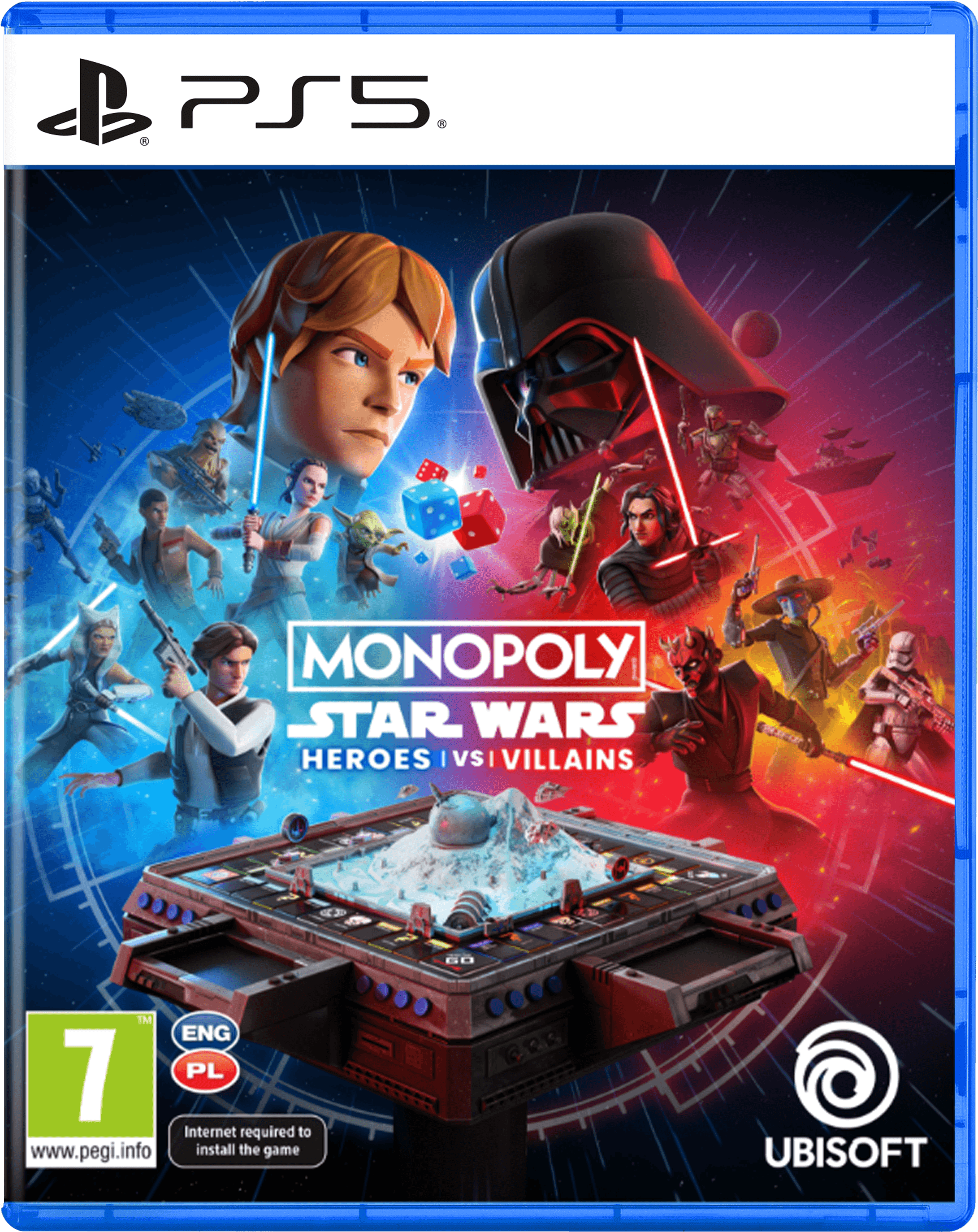 Monopoly Star Wars Heroes vs Villains PS5 – Wejdź do galaktyki Gwiezdnych Wojen