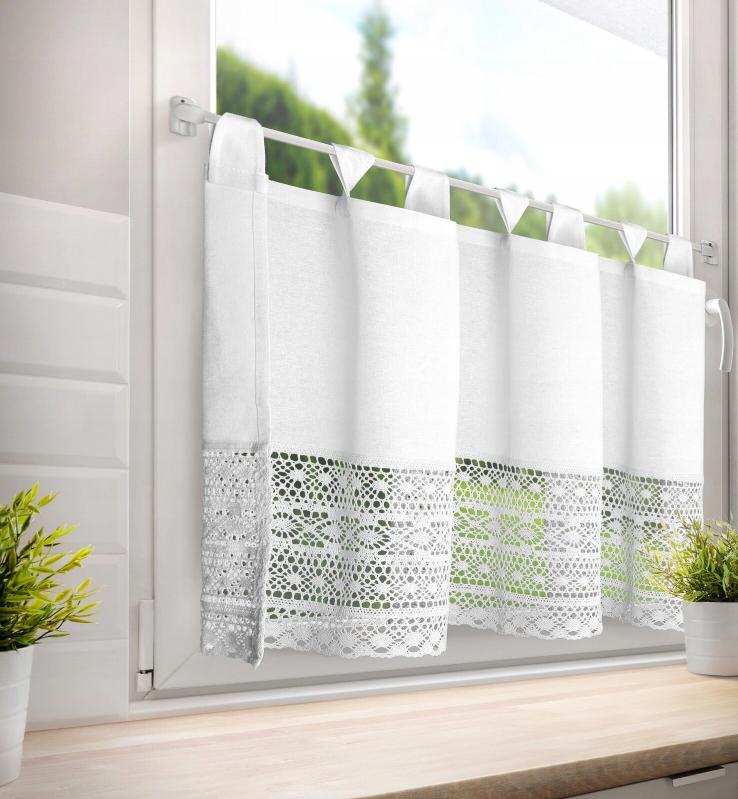 Firana gotowa Madeline na szelkach 150 x 60 cm - Elegancja i styl w Twoim wnętrzu