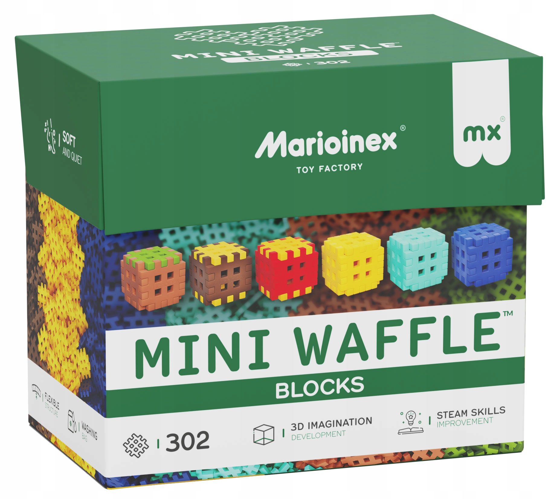 Klocki Waffle Mini Blocks 302el 08211 – Kreatywna zabawa dla najmłodszych