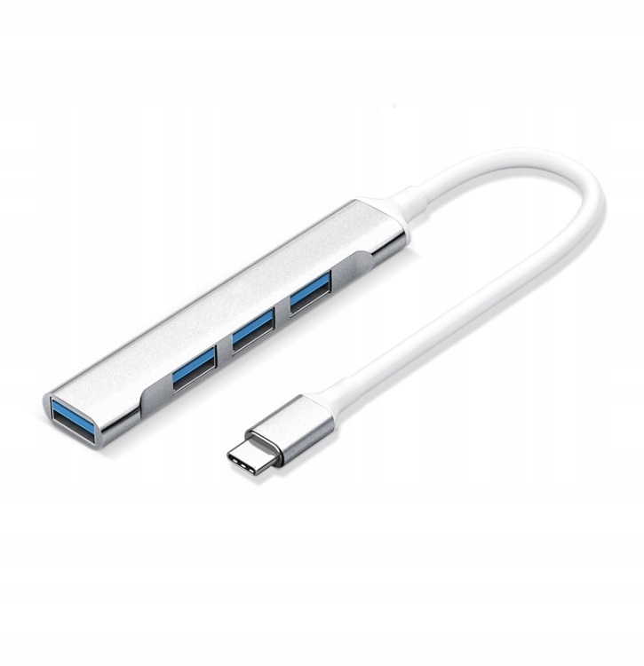 Adapter 4w1 HUB USB-C USB 2.0 – Rozszerz możliwości swojego urządzenia