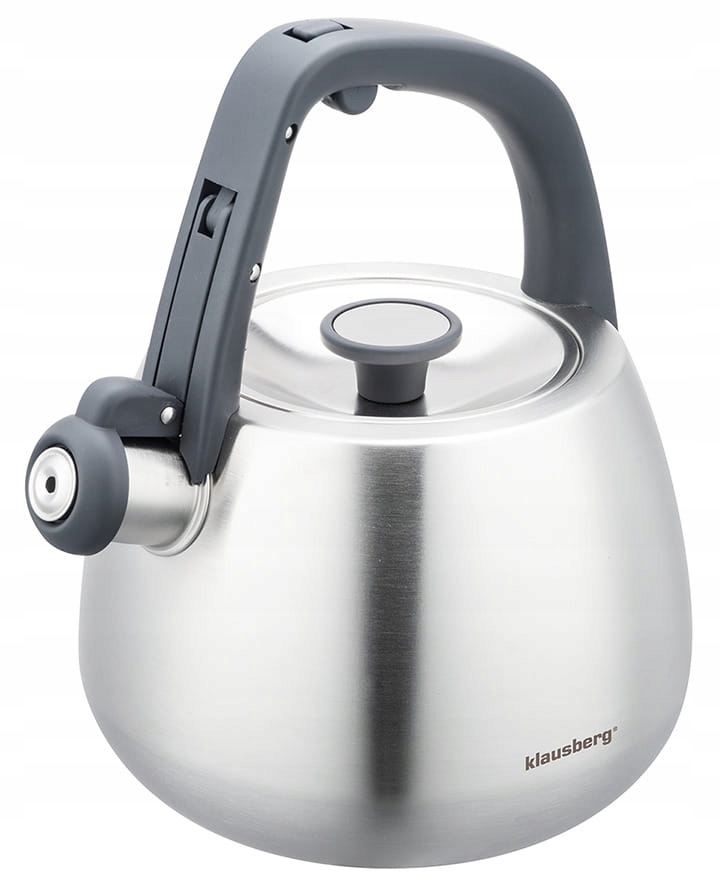 Czajnik stalowy z gwizdkiem 2,5L KLAUSBERG KB-7773 – Styl i funkcjonalność w Twojej kuchni