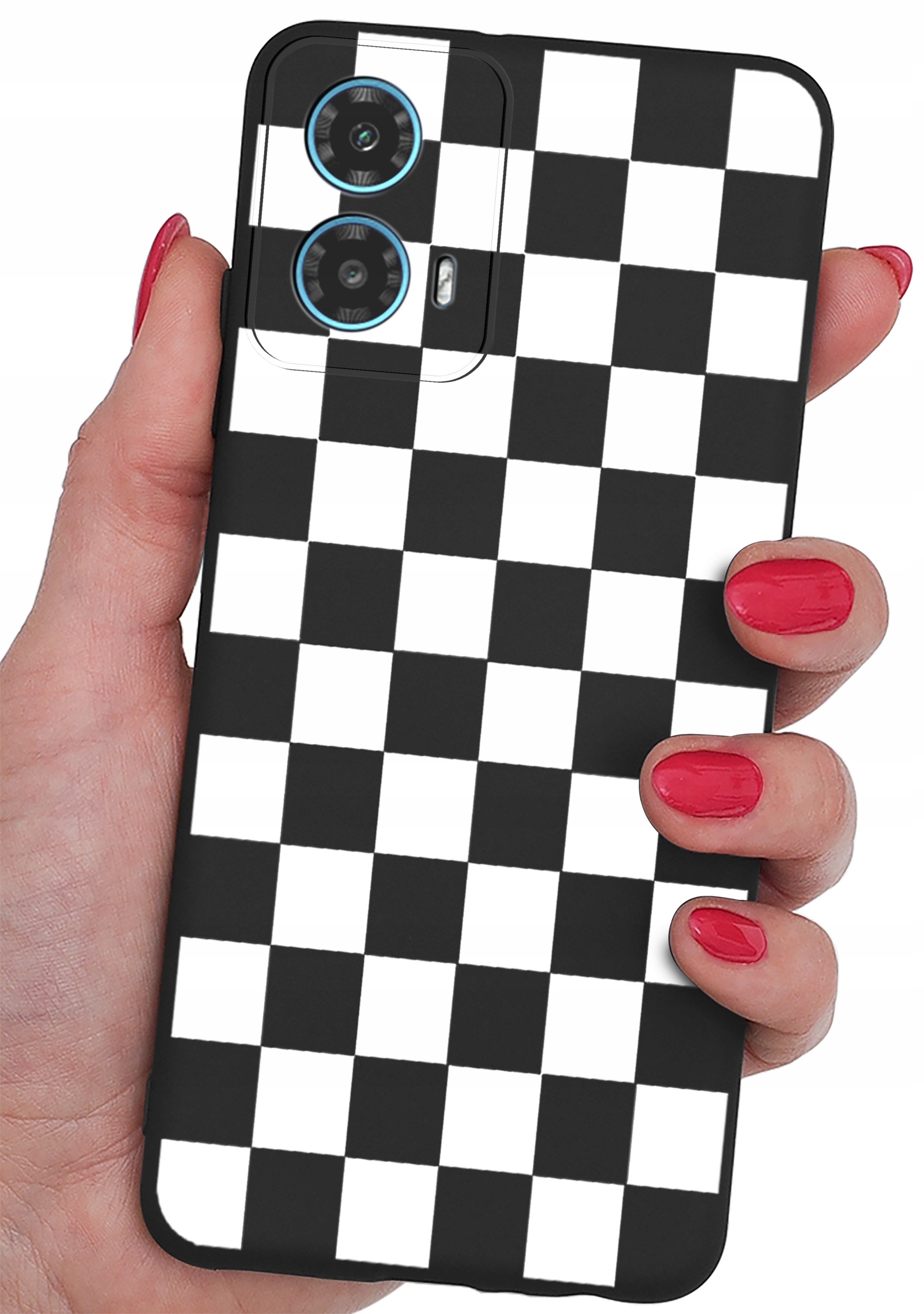 ETUI do Motorola Moto G34 5G CASE WZORY SOFT MATT PLECKI + SZKŁO 9H – Ochrona i styl w jednym