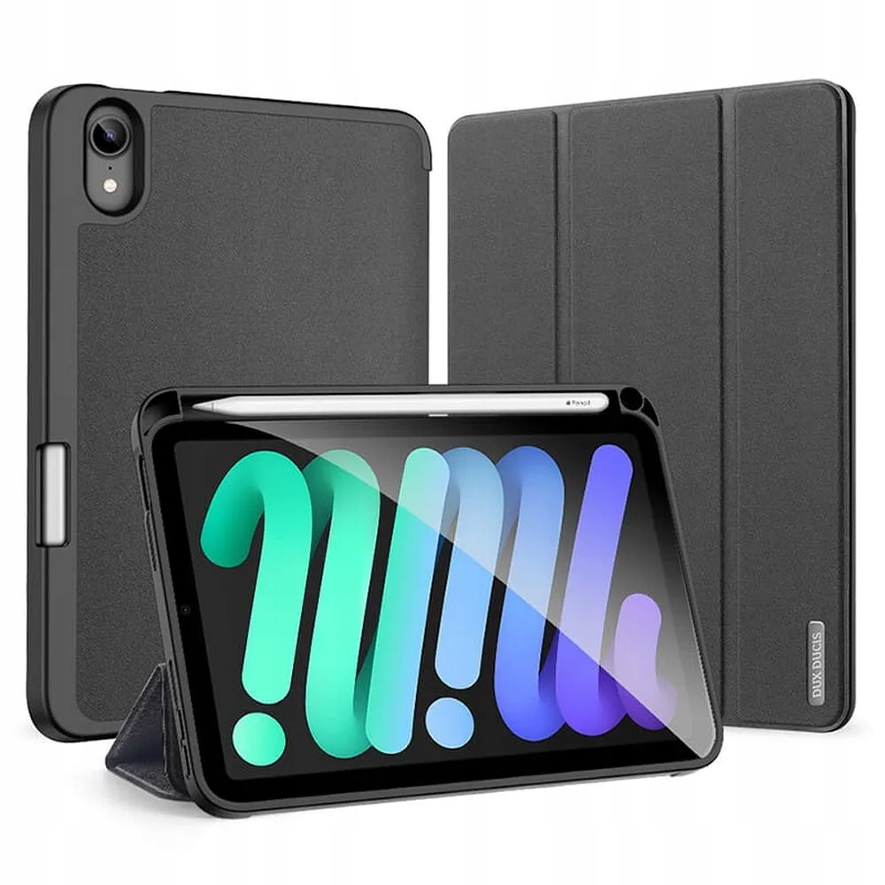 DUX DUCIS etui DOMO składane z miejscem na rysik do iPad mini 7/6 czarne – Elegancja i ochrona w jednym