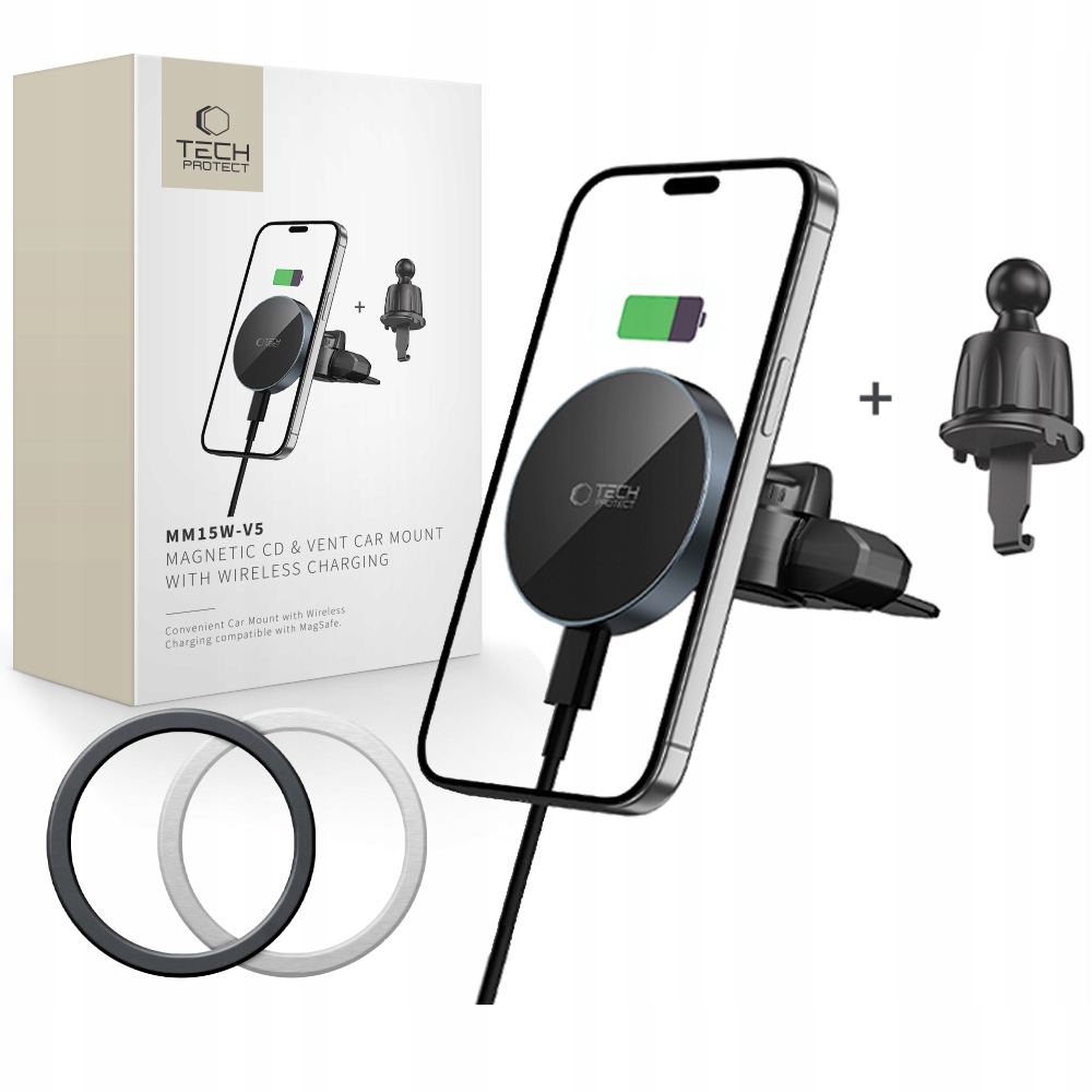 TECH-PROTECT MM15W-V5 MAGNETIC MAGSAFE CAR MOUNT