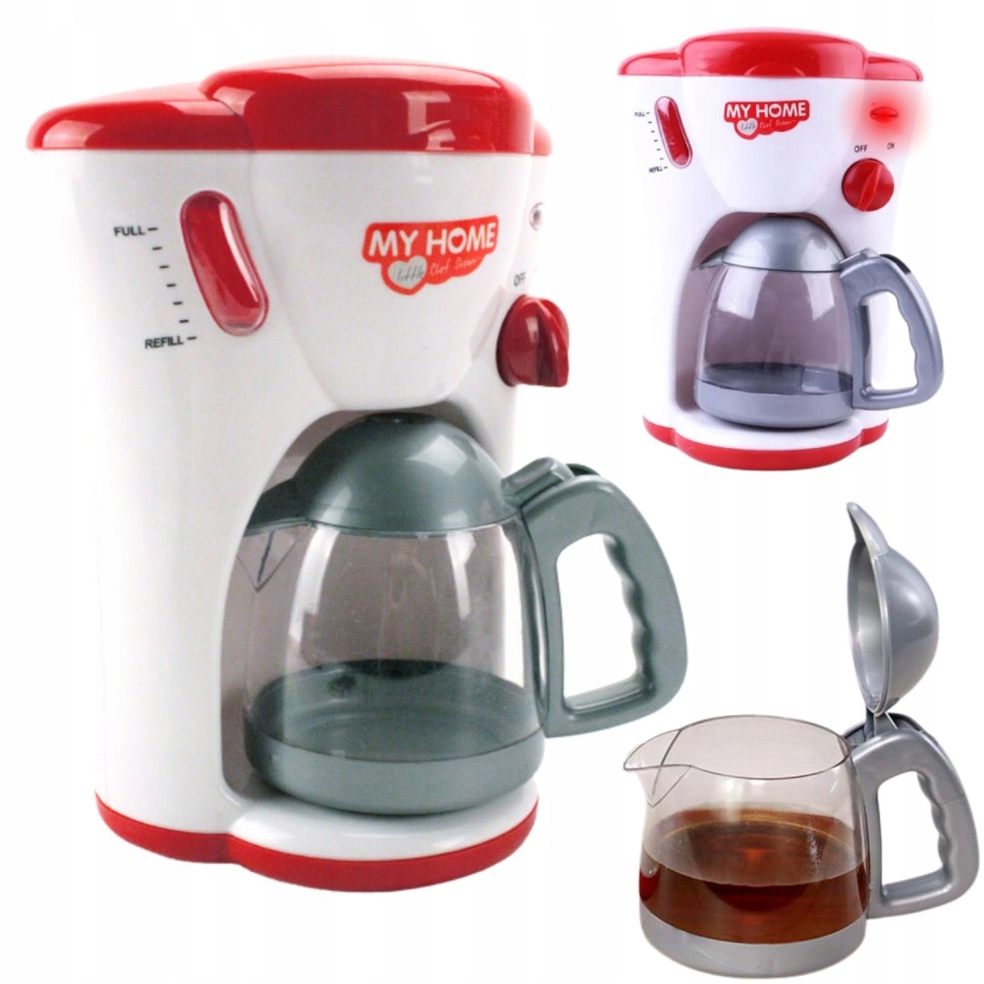 Ekspres do kawy dla dzieci Kawiarka z otwieranym czajnikiem – Zabawka pełna kulinarnych przygód