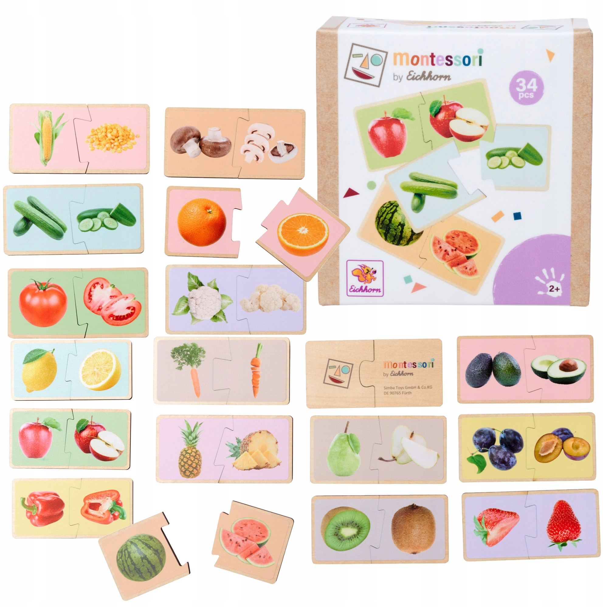 Montessori Puzzle 34el – Edukacyjna układanka dla dzieci