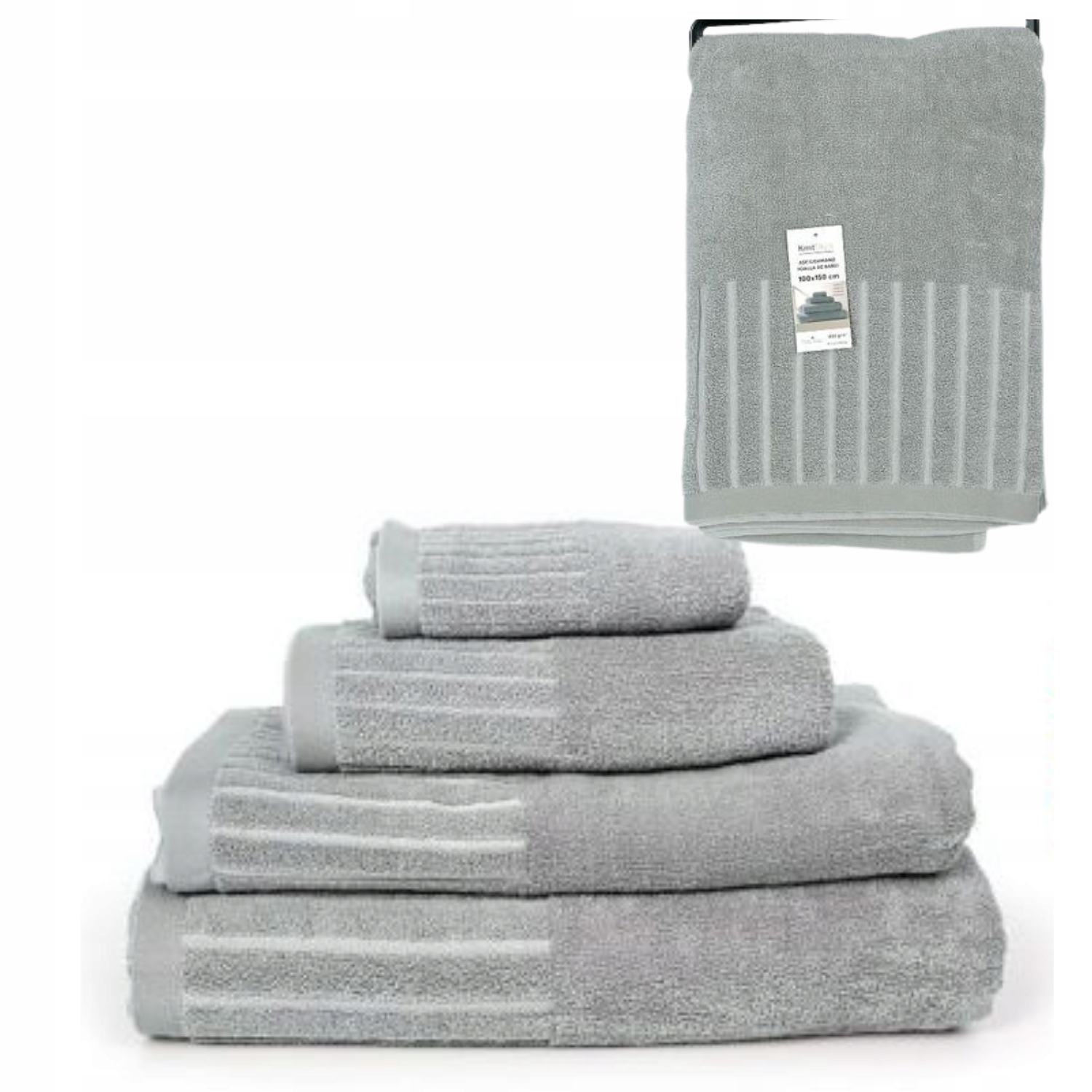 Ręcznik 100x150 SOFT TOUCH 400g jasnoszary – Komfort i elegancja w Twojej łazience