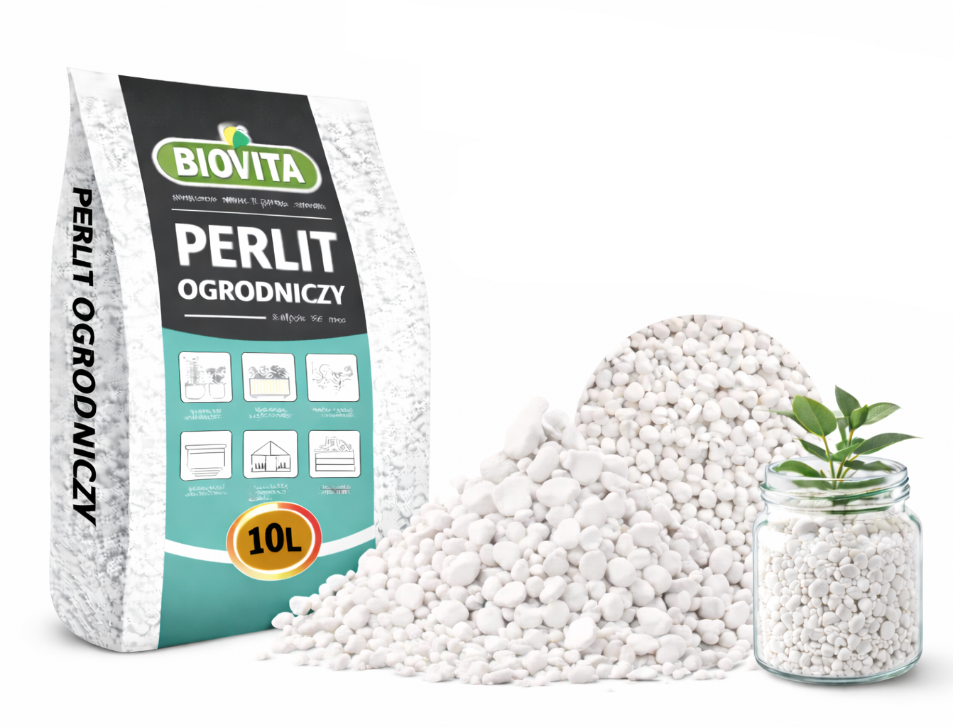 Biovita Perlit ogrodniczy do spulchniania gleby biały 2-6 mm 10L – Idealny wybór dla Twojego ogrodu