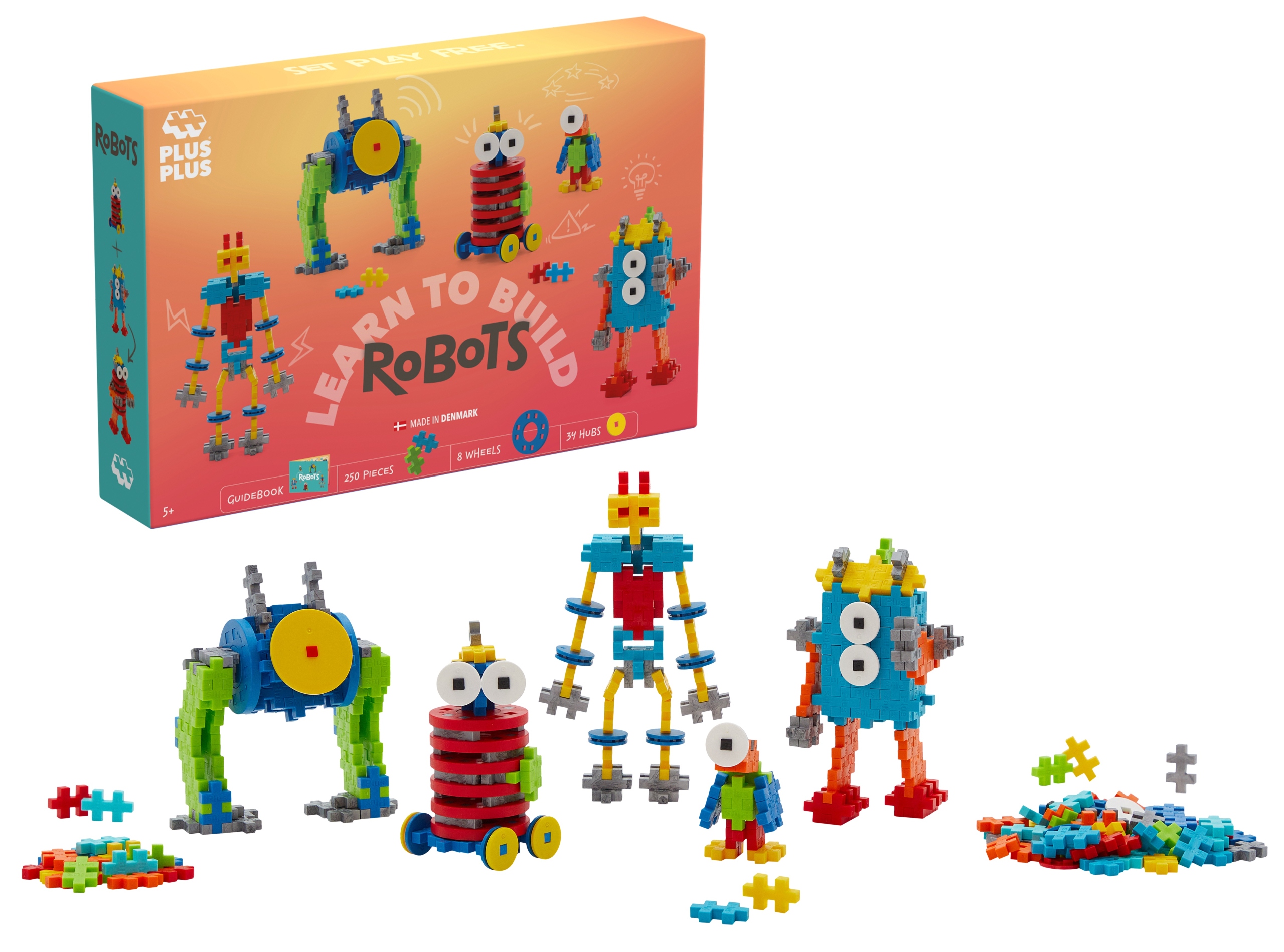 Klocki Plus-Plus Naucz się budować Roboty 275el – Kreatywna zabawa dla dzieci