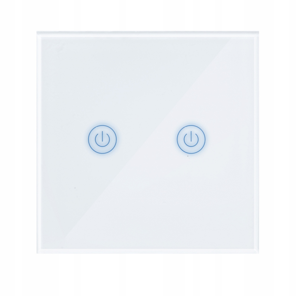 SMART WYŁĄCZNIK ŚWIATŁA WIFI podwójny biały ART – Nowoczesne rozwiązanie dla Twojego domu