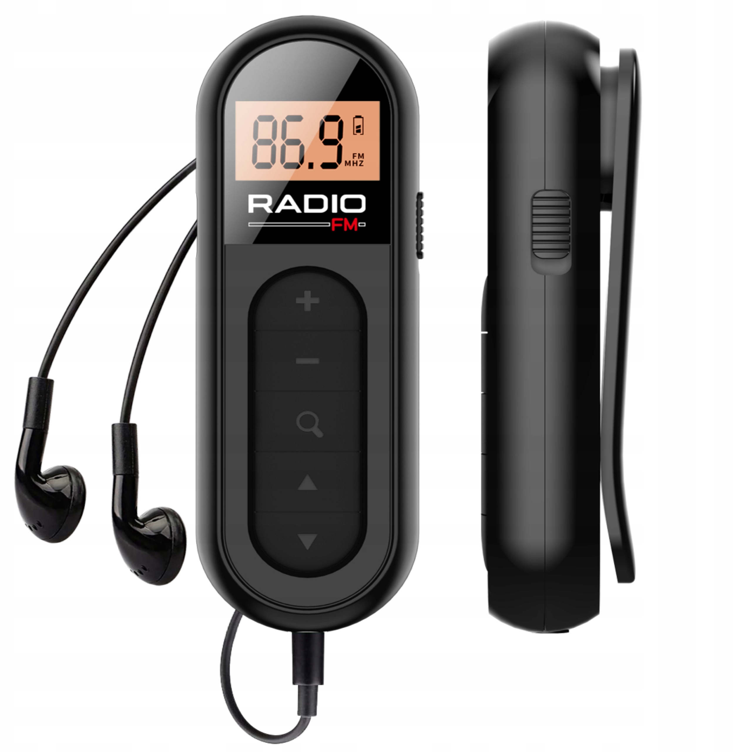 MINI MAŁE PRZENOŚNE RADIO FM RADYJKO NA KLIPS Z ZESTAWEM SŁUCHAWKOWYM USB – Twój mobilny towarzysz