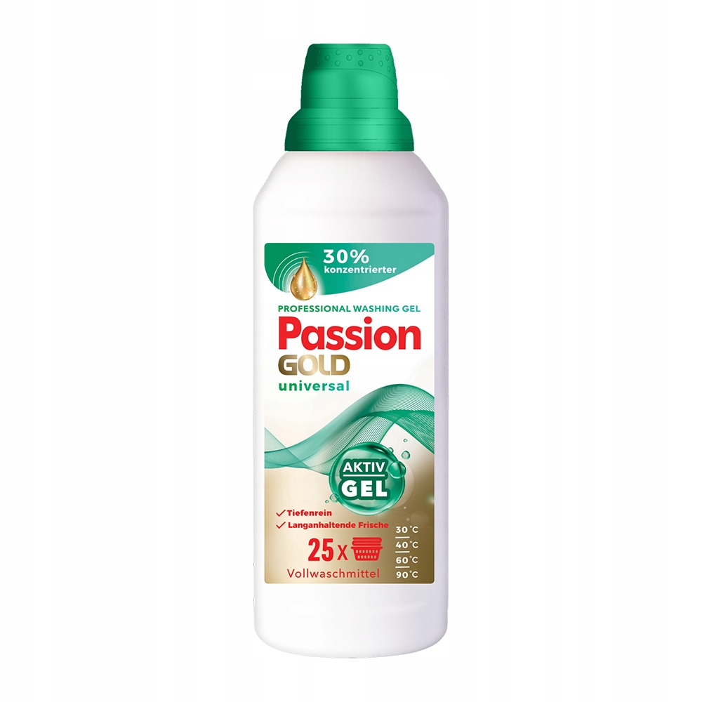 PASSION GOLD Professional Żel do prania ubrań uniwersalny 1000 ml – Skuteczność i świeżość w każdym praniu