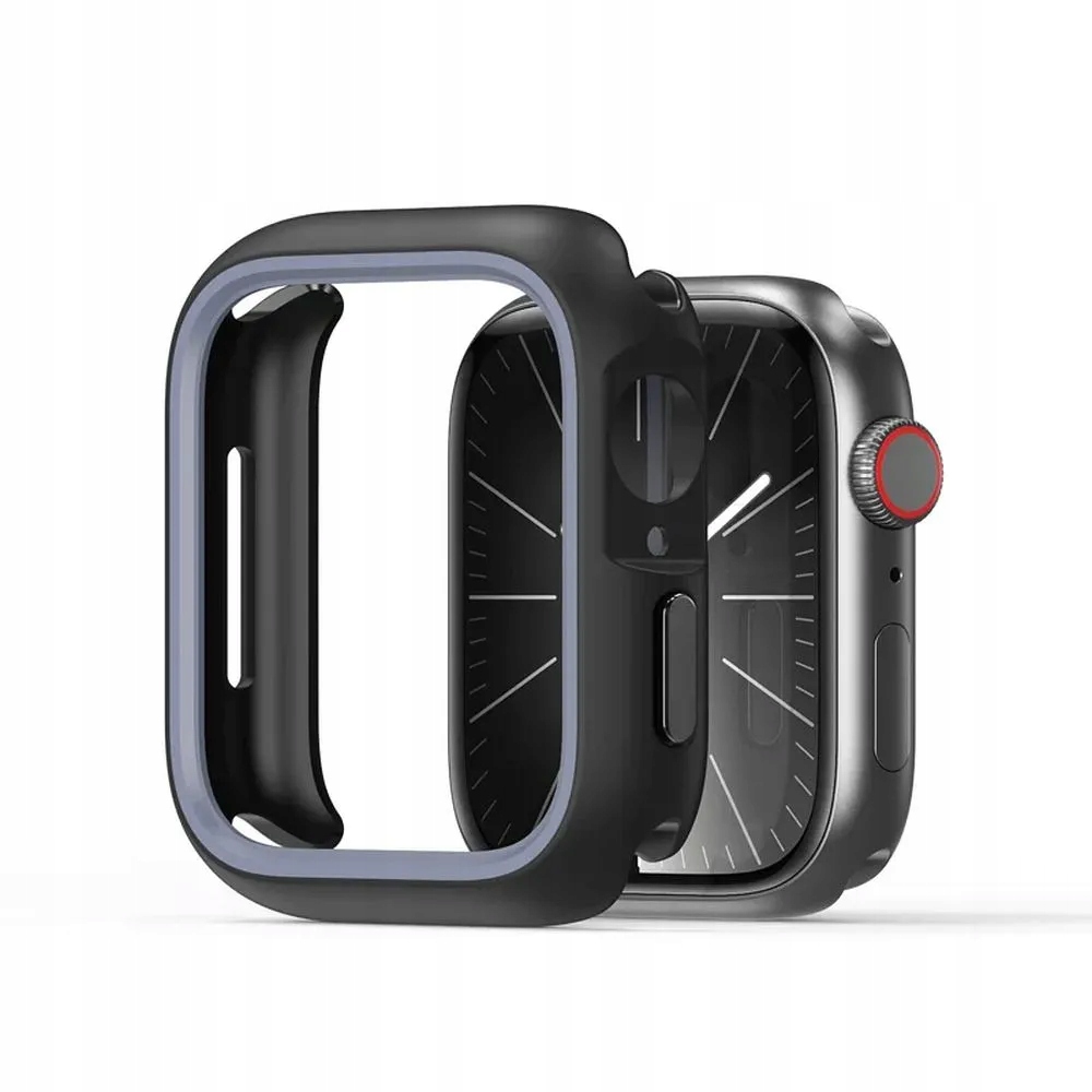 DUX DUCIS futerał BAMO do Apple Watch serii 10 42 mm czarno szary – Elegancka ochrona dla Twojego zegarka