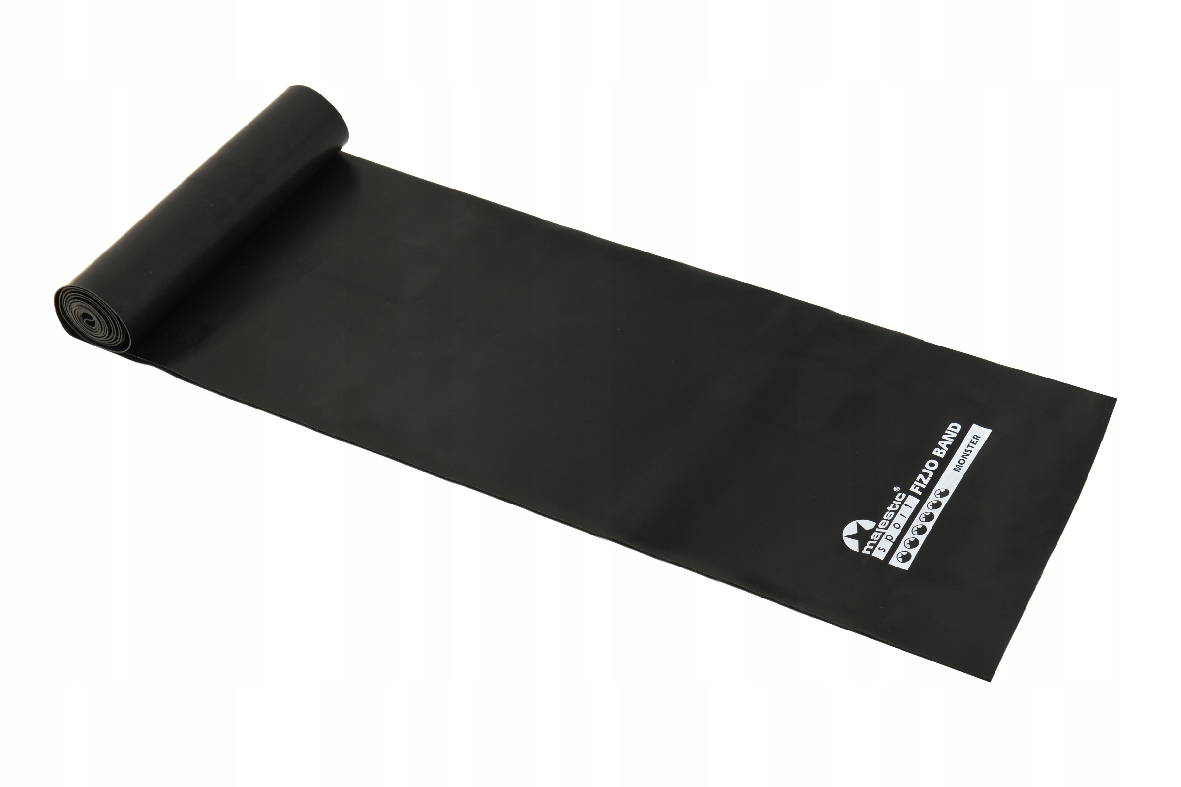 Guma do rehabilitacji Majestic Sport FizjoBand 2000x150x0,55 mm MONSTER czarna – Idealne narzędzie do treningu i rehabilitacji