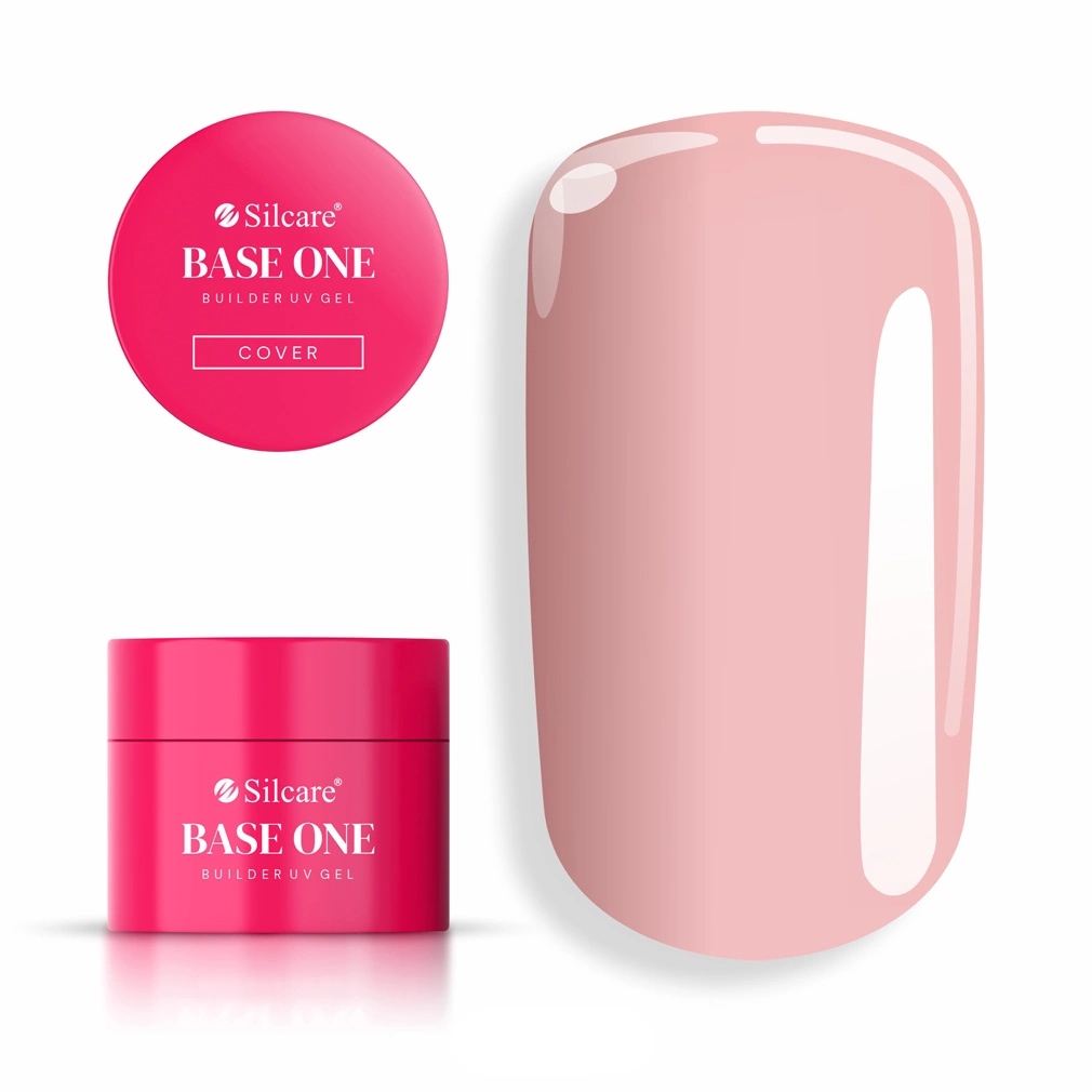SILCARE Base One Builder Gel – Żel budujący do paznokci Cover 15g