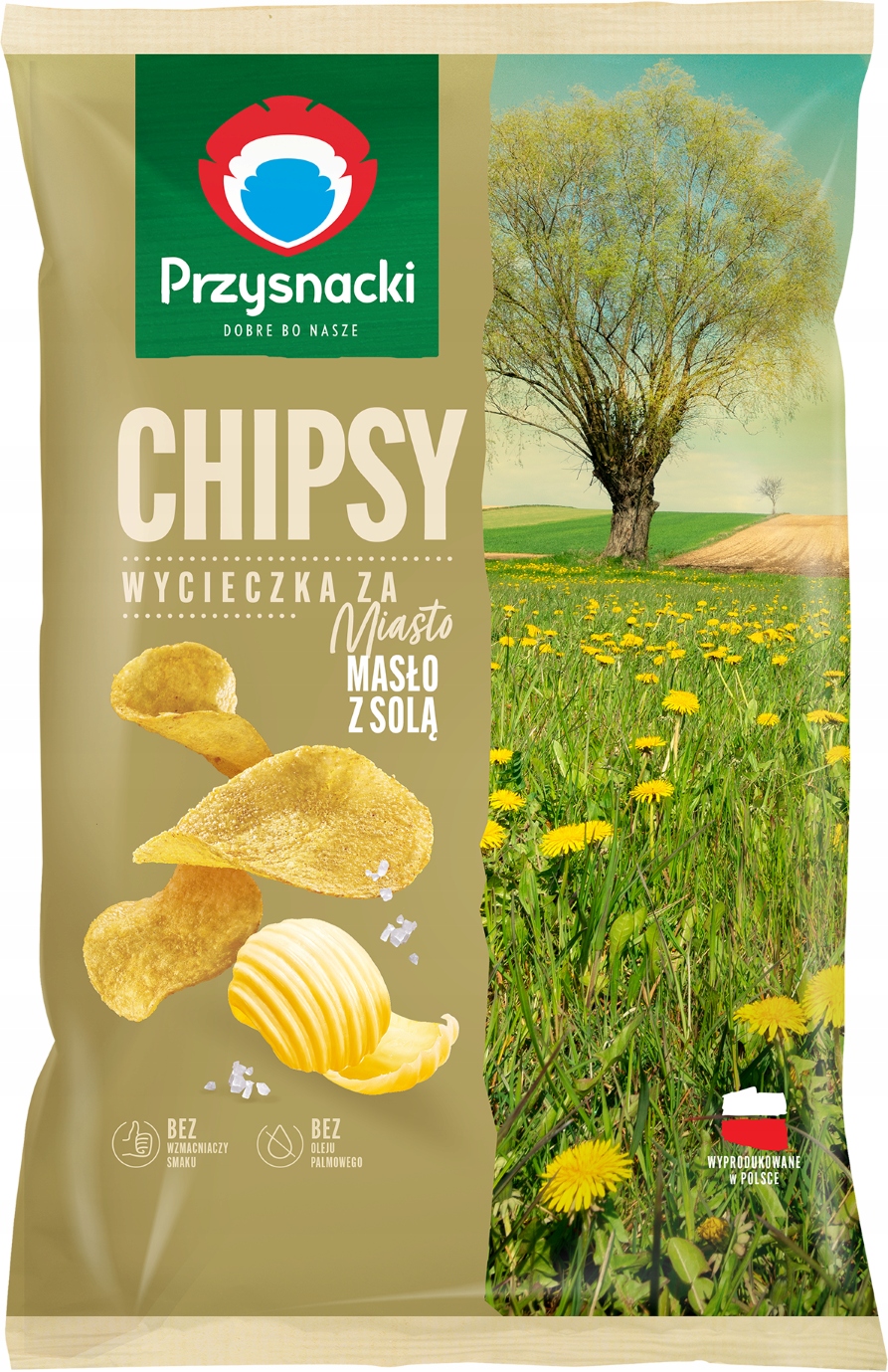 Przysnacki Chipsy Masło z Solą 130 g – Doskonała przekąska na każdą okazję