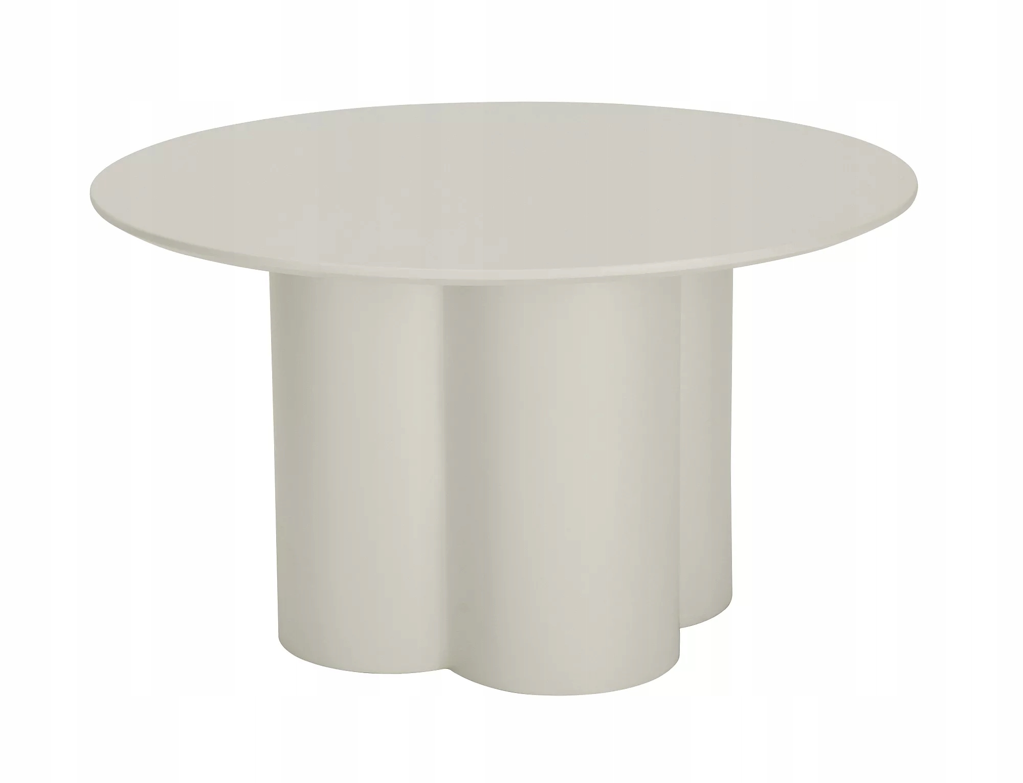 Ława ROSALIA ciemny beż FI80X45 – Elegancja i funkcjonalność w Twoim wnętrzu