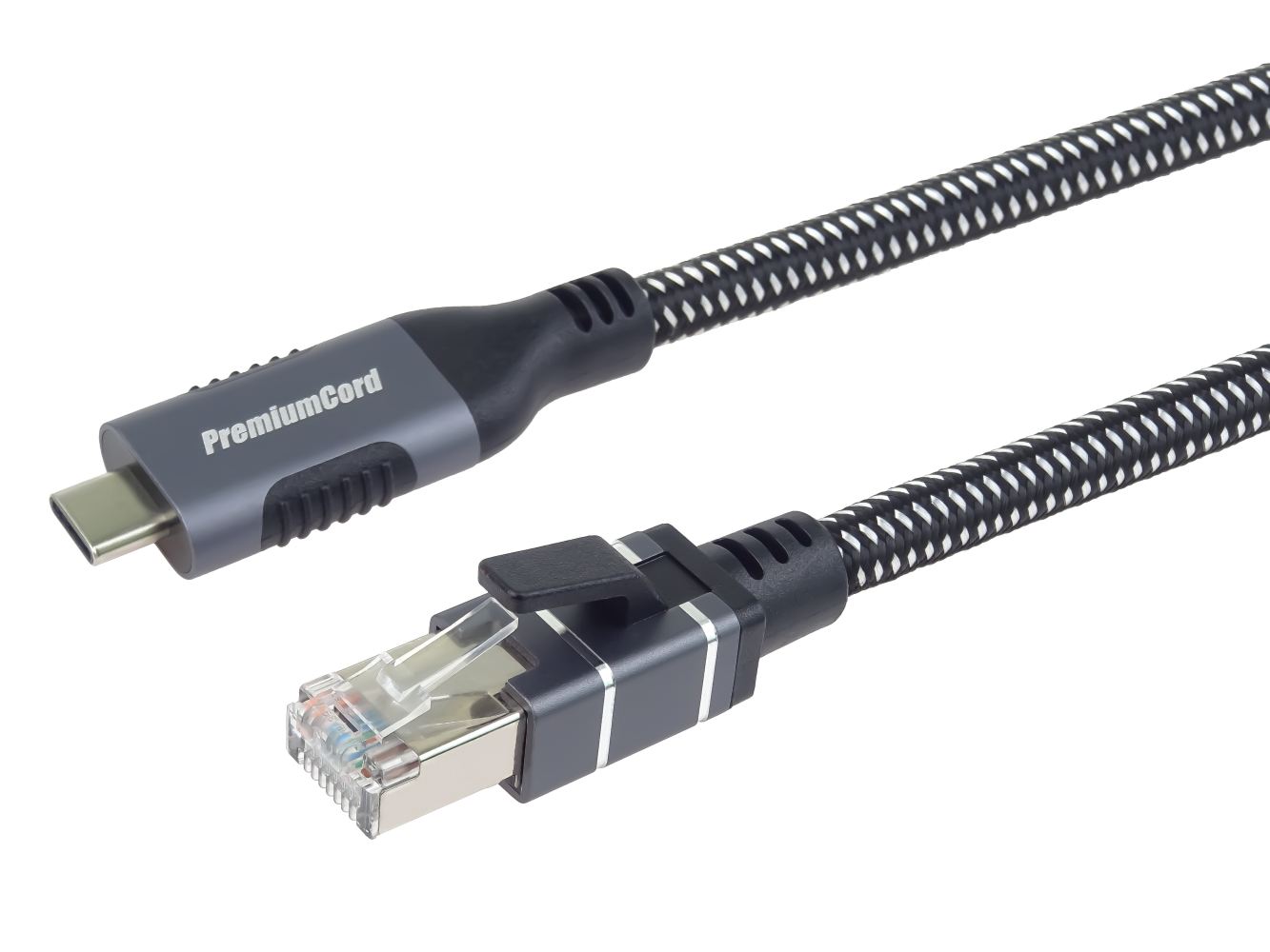 PremiumCord Przewód Ethernet USB-C na LAN RJ45 10/100/1000 MBIT – Stabilne połączenie internetowe