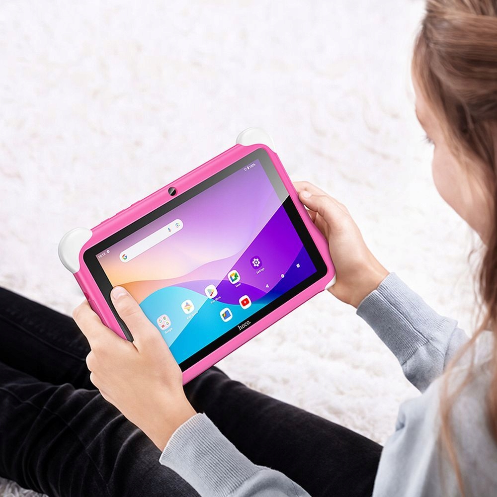 HOCO tablet dla dzieci 3GB / 32GB HD Android 14 HI10 różowy – Idealny wybór dla najmłodszych