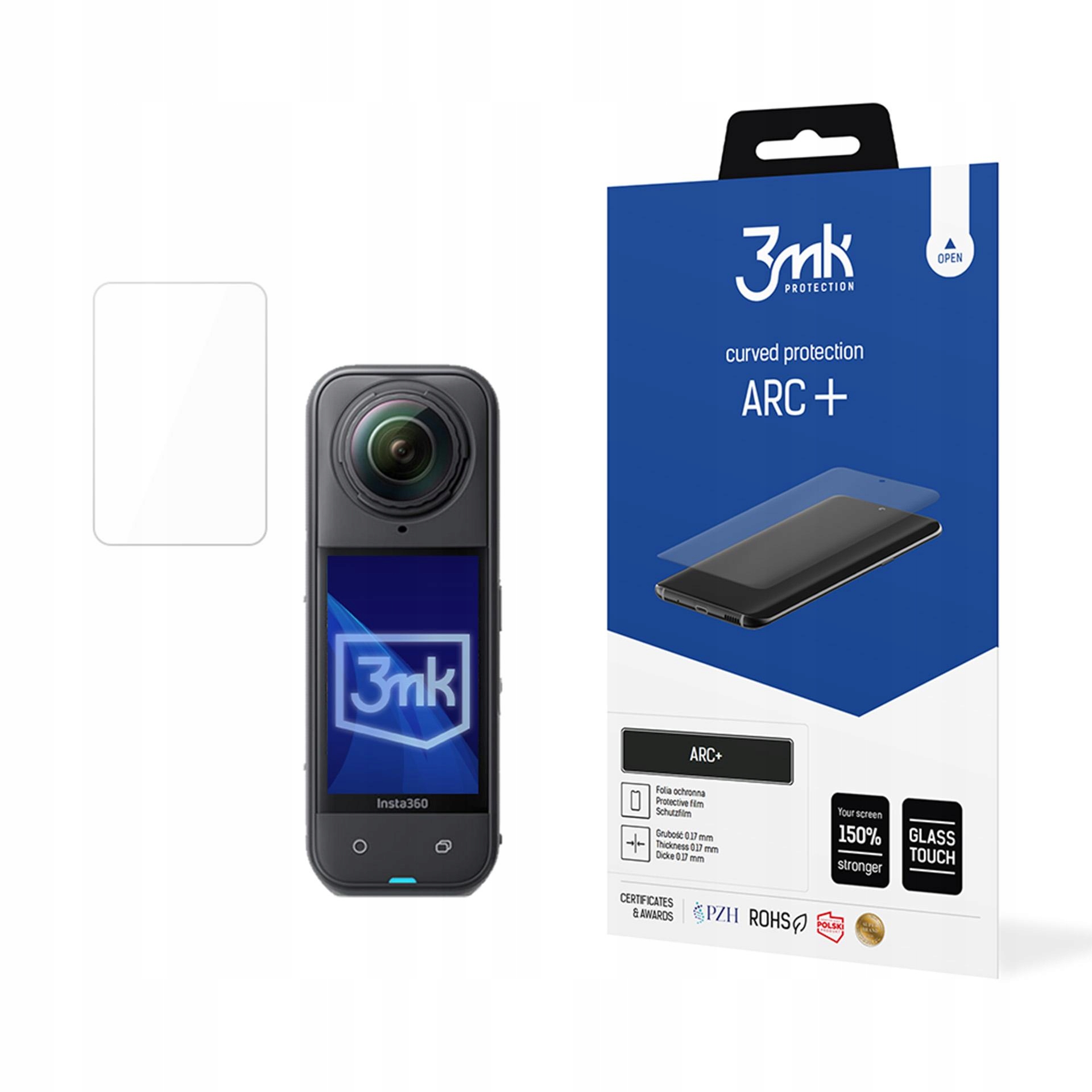 Insta360 X5 - Ochrona ekranu 3mk ARC+ dla Twojej kamery