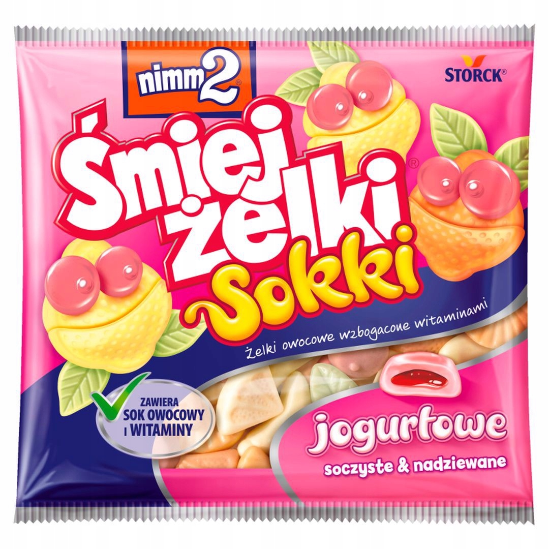 Nadziewane żelki z sokiem owocowym