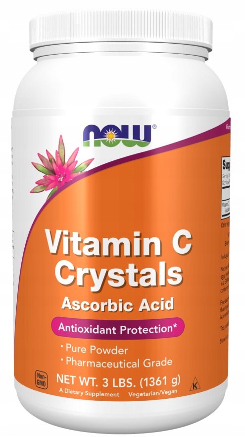 Informacje o składnikach – Co zawiera NOW FOODS Witamina C (Crystals)