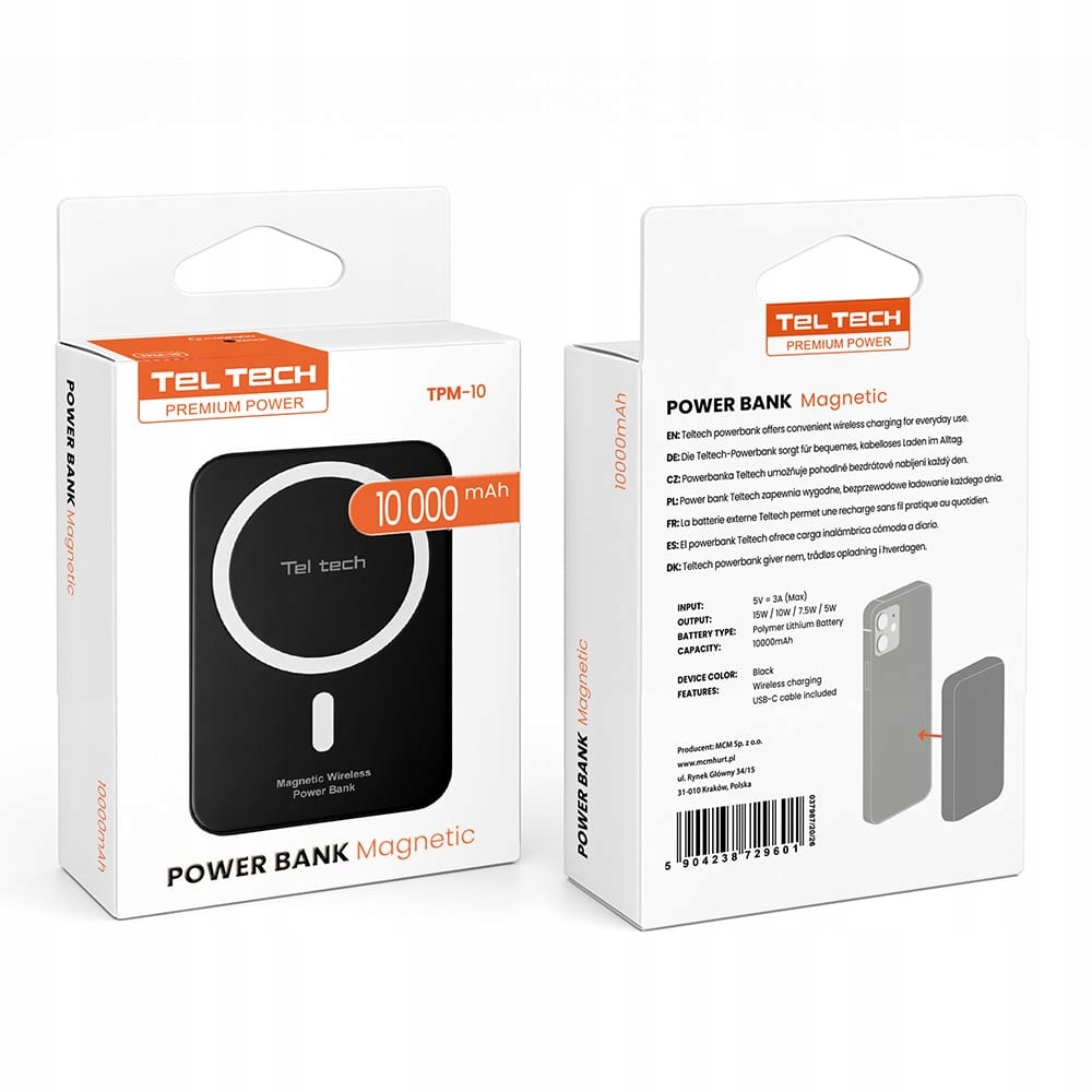 Wysoka pojemność 10000 mAh – zawsze naładowany