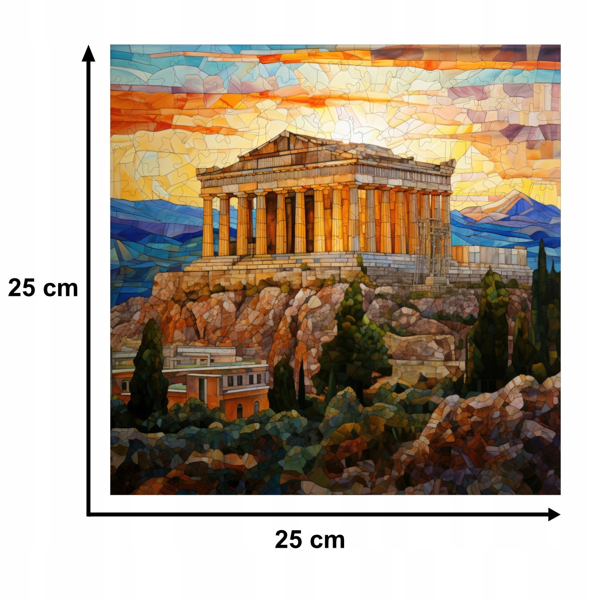 Układanka 25 x 25 cm z 150 elementami