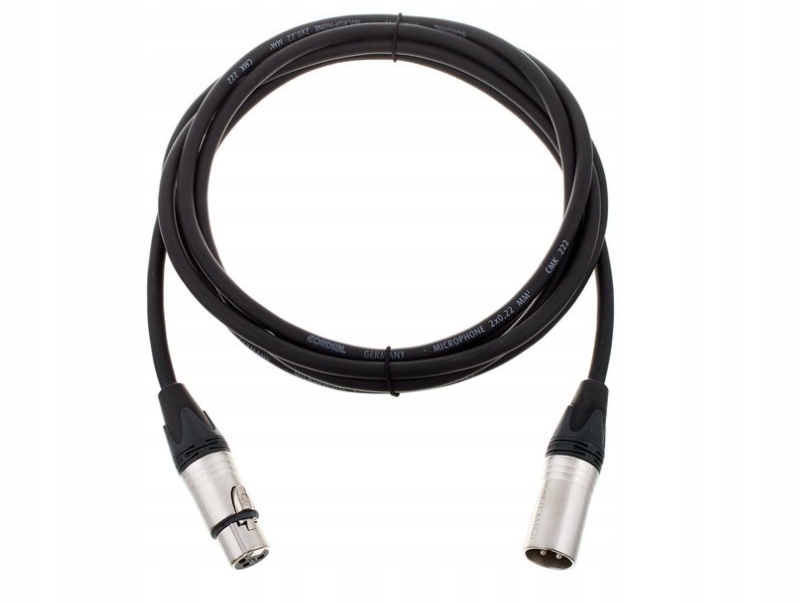 Kabel mikrofonowy Cordial CTM 3 FM-BK – Gwarancja czystego sygnału
