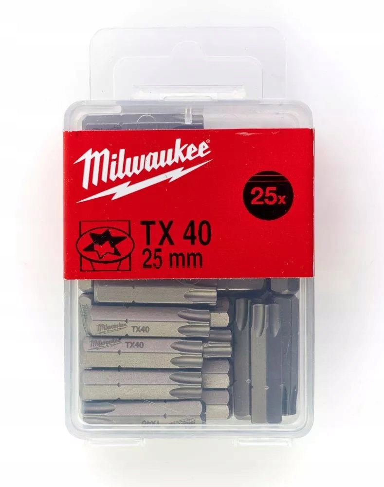 Milwaukee MILWAUKEE TIP T40 x 25mm (25 szt.) – Niezawodne mocowanie do Twojego warsztatu