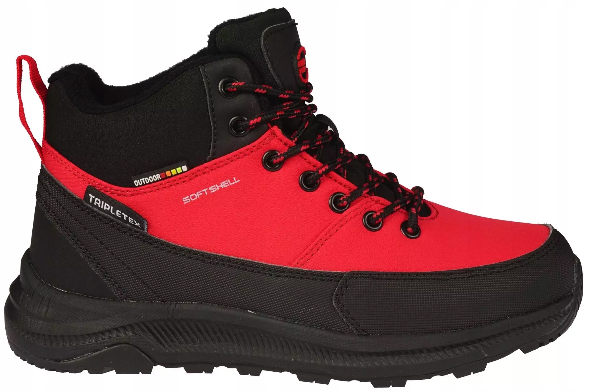 Młodzieżowe buty zimowe trekkingowe American Club WT232/24 czerwone – Idealne na zimowe przygody