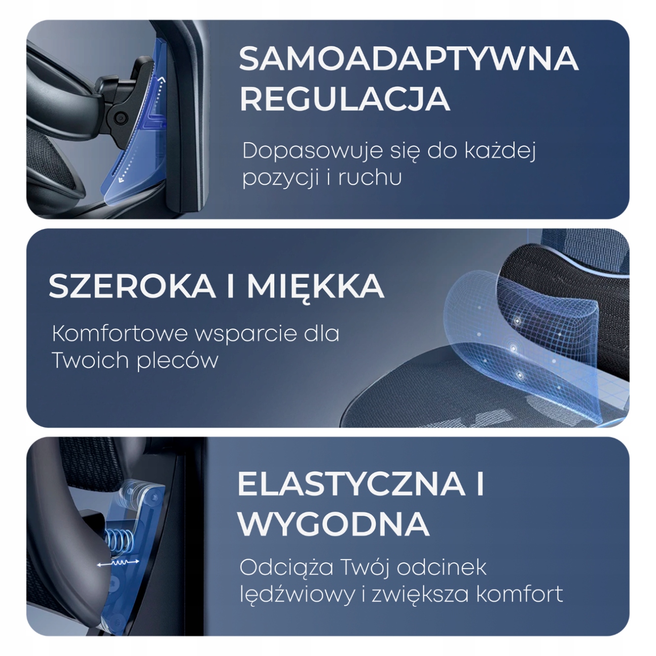 Regulacja wysokości i kątów nachylenia