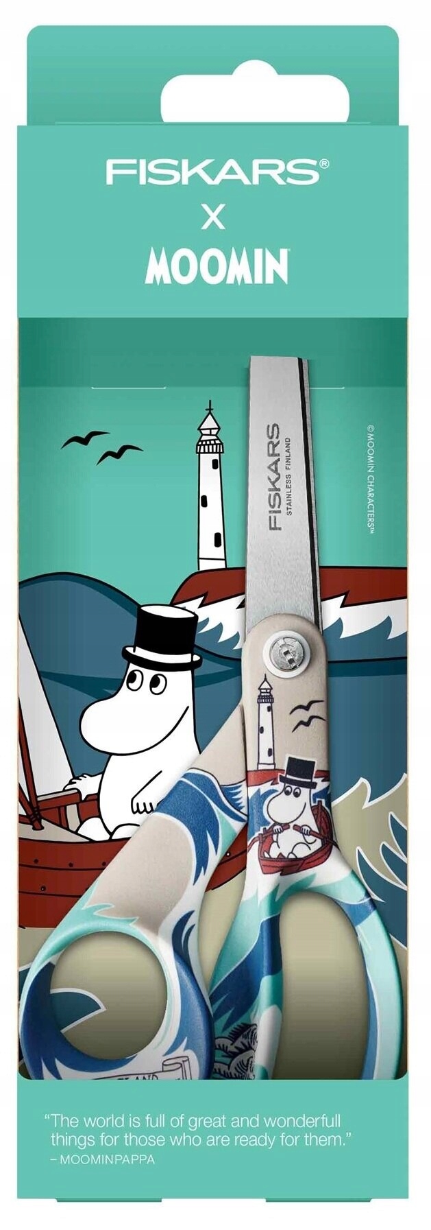 Nożyczki uniwersalne Fiskars Tata Muminka 21 cm – Urok i funkcjonalność w jednym