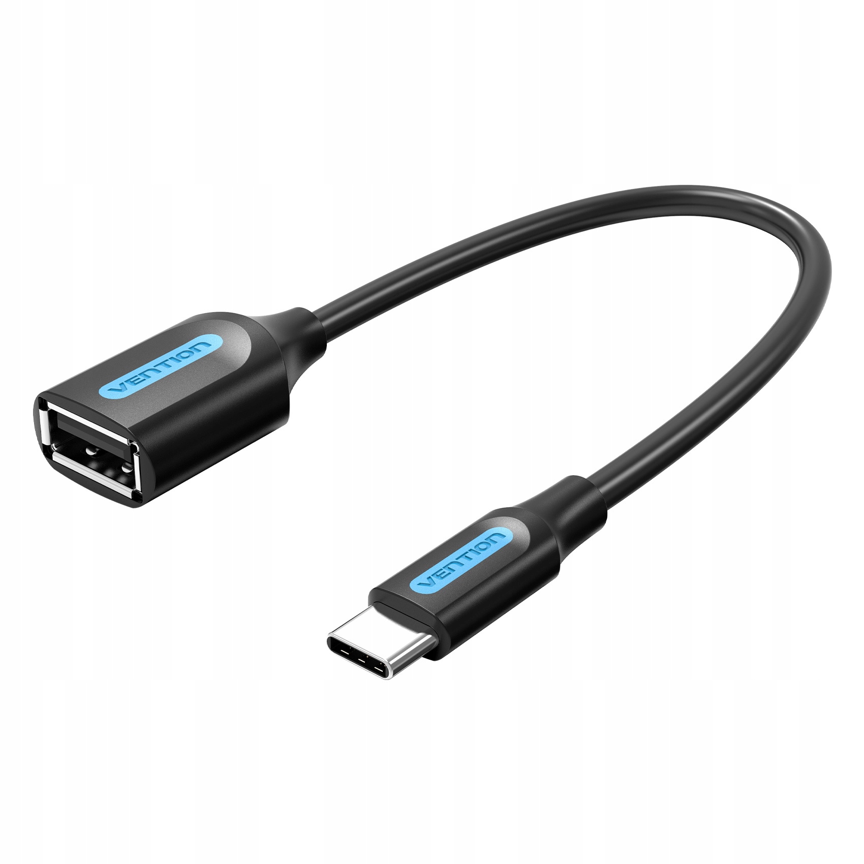 Adapter OTG USB-C 2.0 męski do USB-A żeński Vention CCSBB 0.15m (czarny) – Twoje idealne rozwiązanie do podłączenia