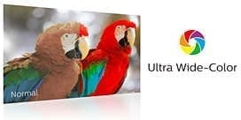 Technologia Ultra Wide-Color zapewnia szerszÄ… gamÄ™ kolorÃ³w i Å¼ywszy obraz