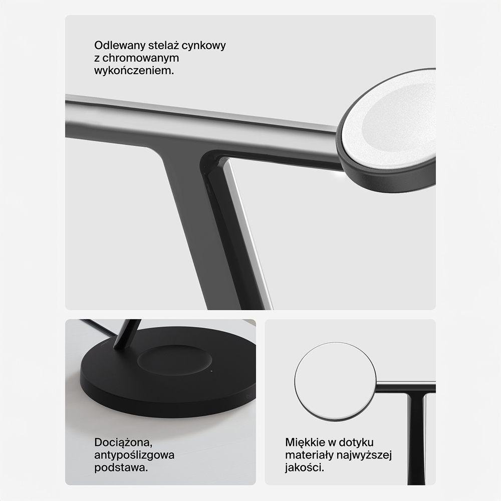 Dedykowana podstawka do Apple Watch – Certyfikat Made for Watch
